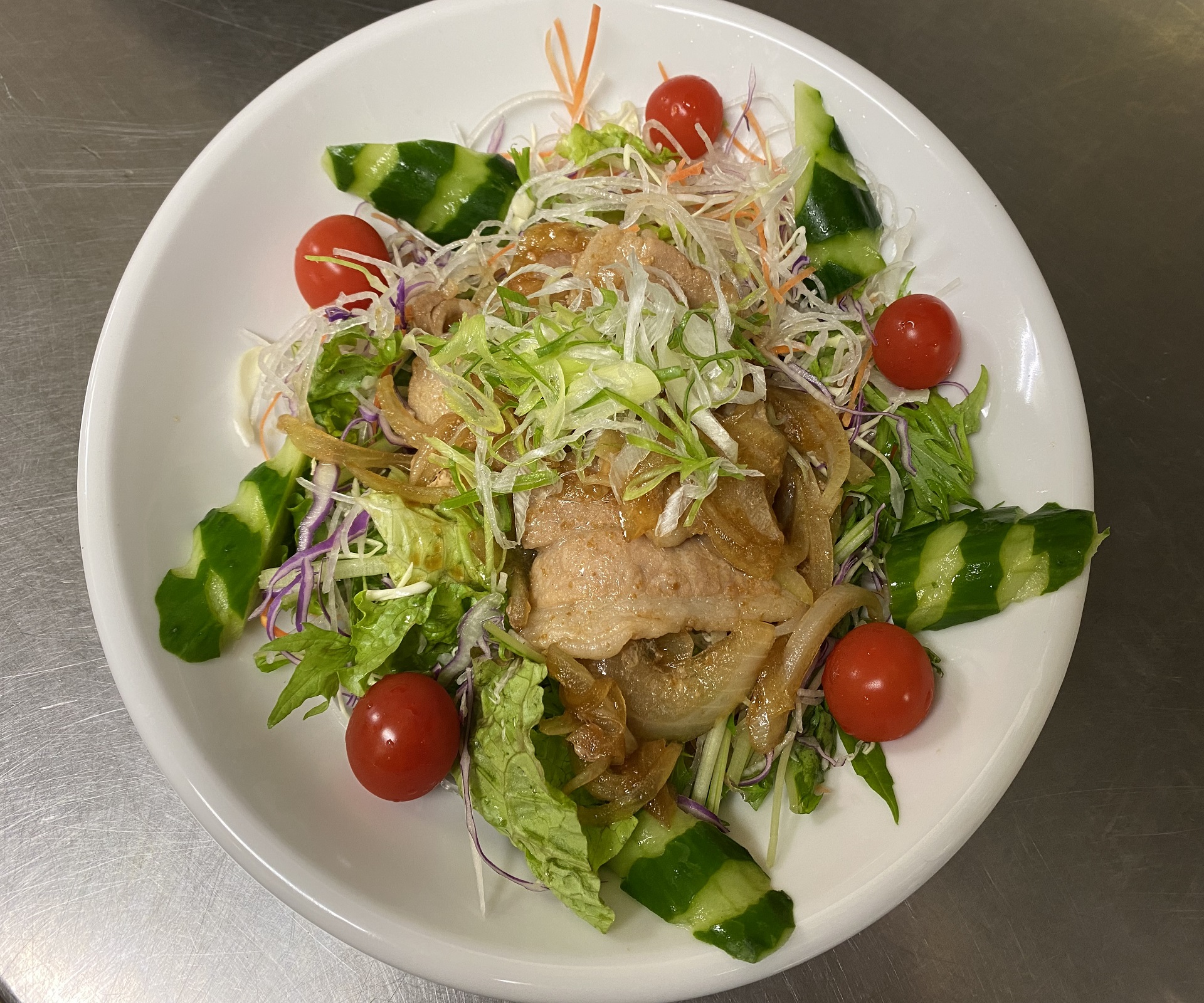 豚生姜焼きサラダ